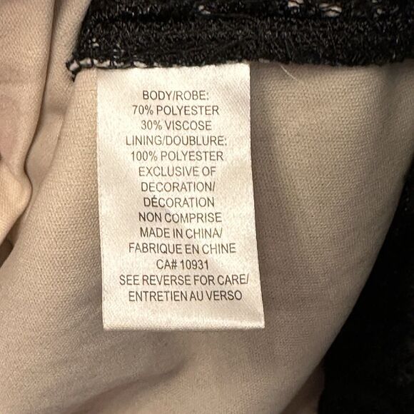 Julia‎ Jordan Sheath Dress Embroidered Fairycore Whimsygoth Sz 14 Black Stretch - Picture 11 of 12